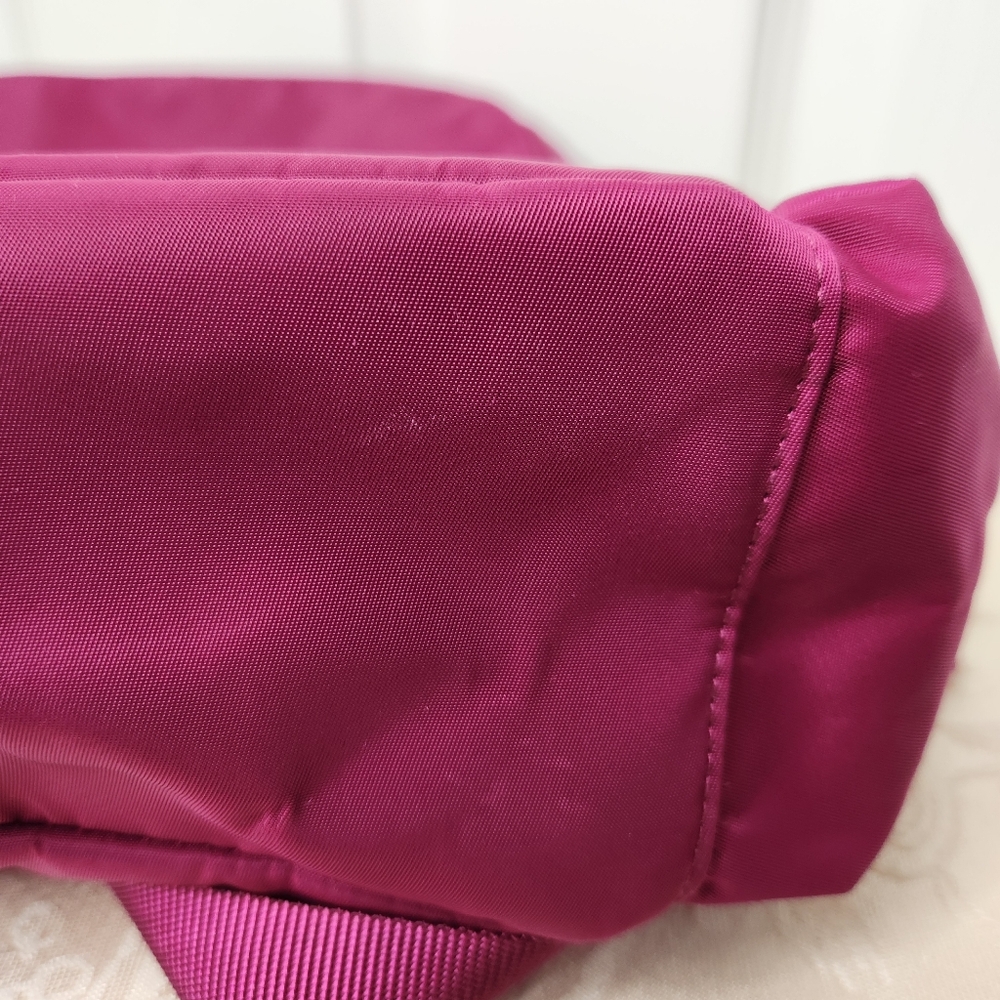 Baggallini Raspberry Convertible Nylon Backpack Crossbody - Picture 16 of 17